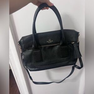 Kate Spade Black Leather Satchel